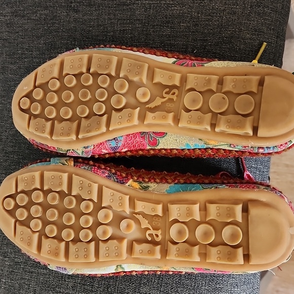 BOHO espadrille type shoe with ankle tie - Picture 5 of 8